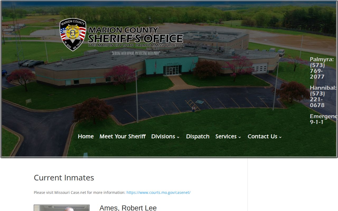 Ralls County current custody lead on Marion County Jail roster